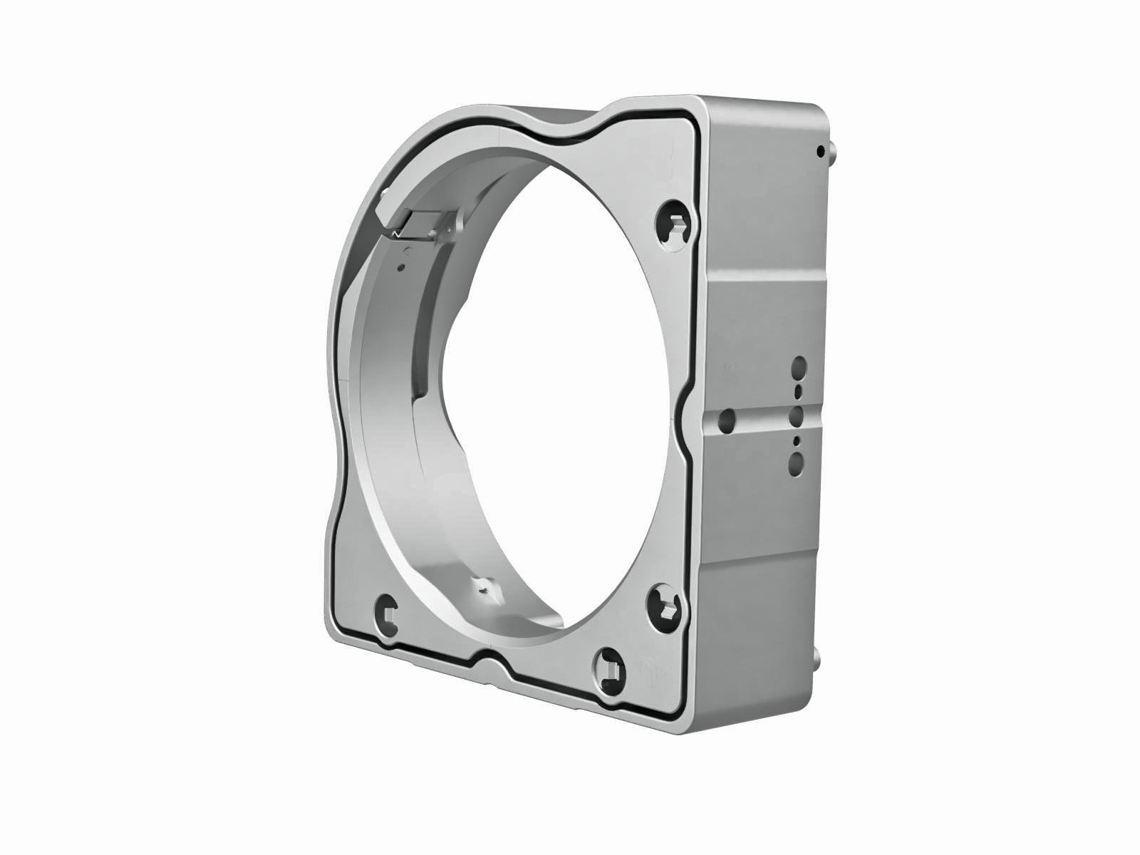 Uchwyt lustrzany 101.6-mm, stal nierdzewna, o wysokiej stabilności, załadunek od przodu, 3 regulatory sześciokątne (MHX-101.6F)
