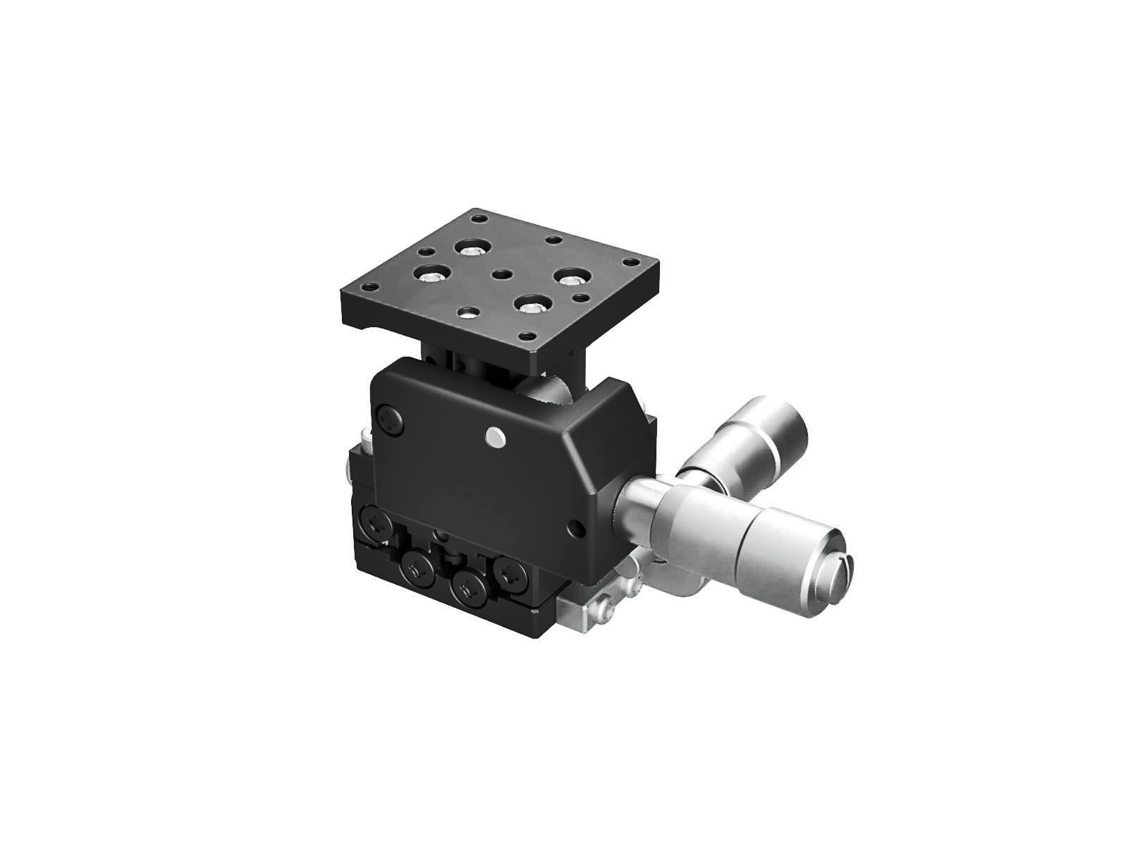 Łożysko EXC 25X25mm, stalowe, stolik osi XZ, mikrometr boczny, +/-3mm, gwinty M2 (TSD-254S)