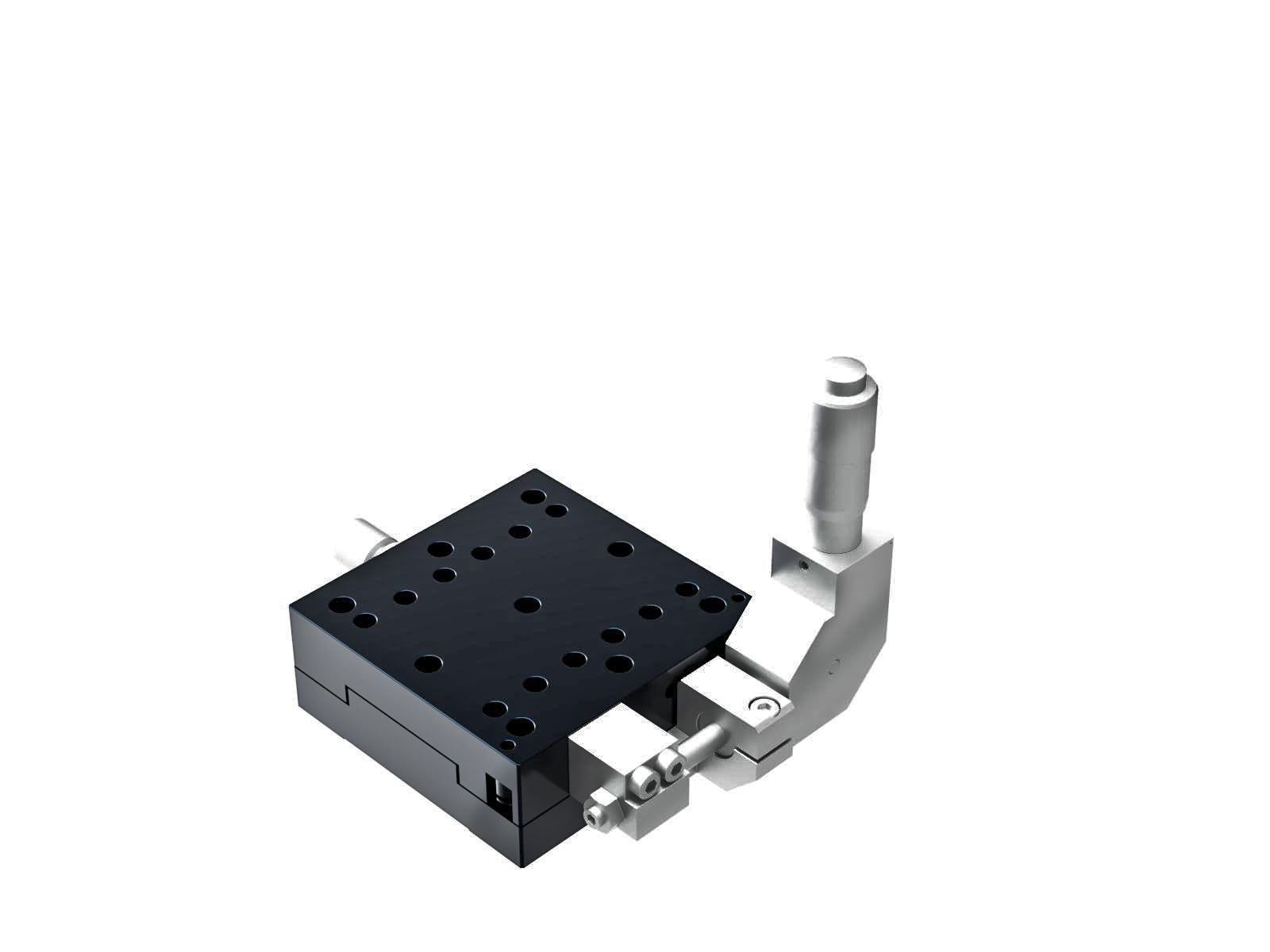 Łożysko krzyżowe 65X65mm, aluminiowe, stolik osi X, boczny mikrometr 90°, +/-6.5mm, gwint 1/4-20 — zdjęcie produktu, nr katalogowy TAM-651SDLUU