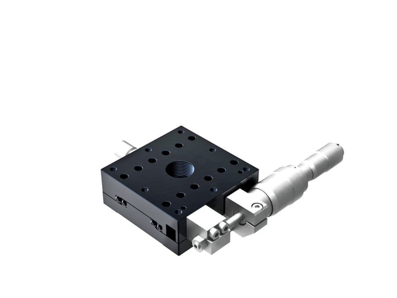 Łożysko krzyżowo-rolkowe 60X60mm, aluminiowe, stolik osi X, boczny mikrometr różnicowy, +/-6.5mm, gwinty M4 (TAM-601SDM)