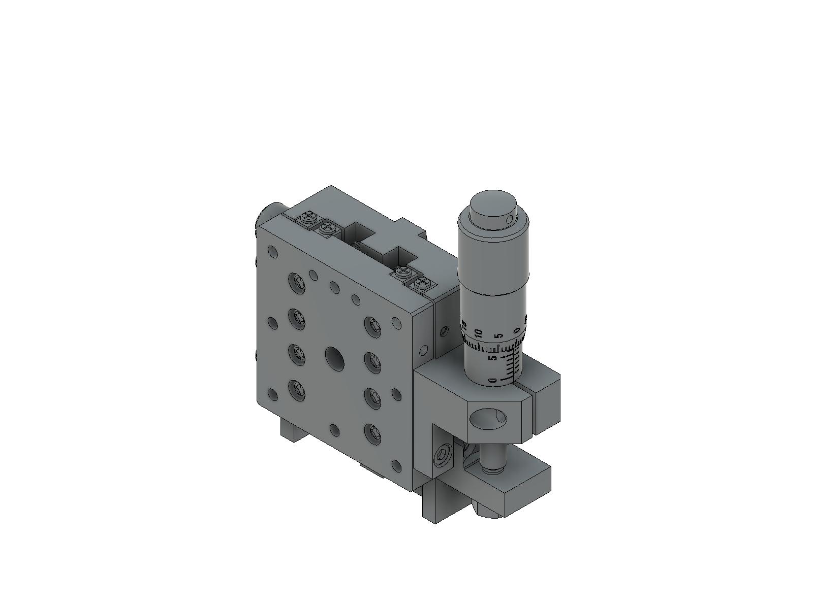 Łożysko krzyżowe 40X40mm, aluminiowe, stolik osi Z, (platforma pionowa/baza pozioma) boczny mikrometr, +/-6.5mm, gwinty M3, prawoskrętne (TAM-403RL)