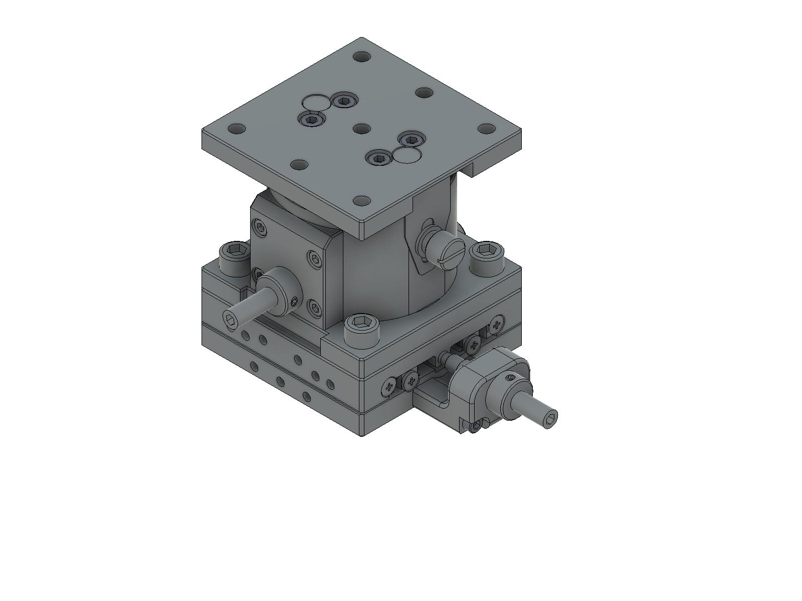 Łożysko EXC 65X65mm, stalowe, stolik osi XZ, centralna śruba sześciokątna, +/-6.5/5.0mm, gwinty M6 (TSD-654CFP-M6)
