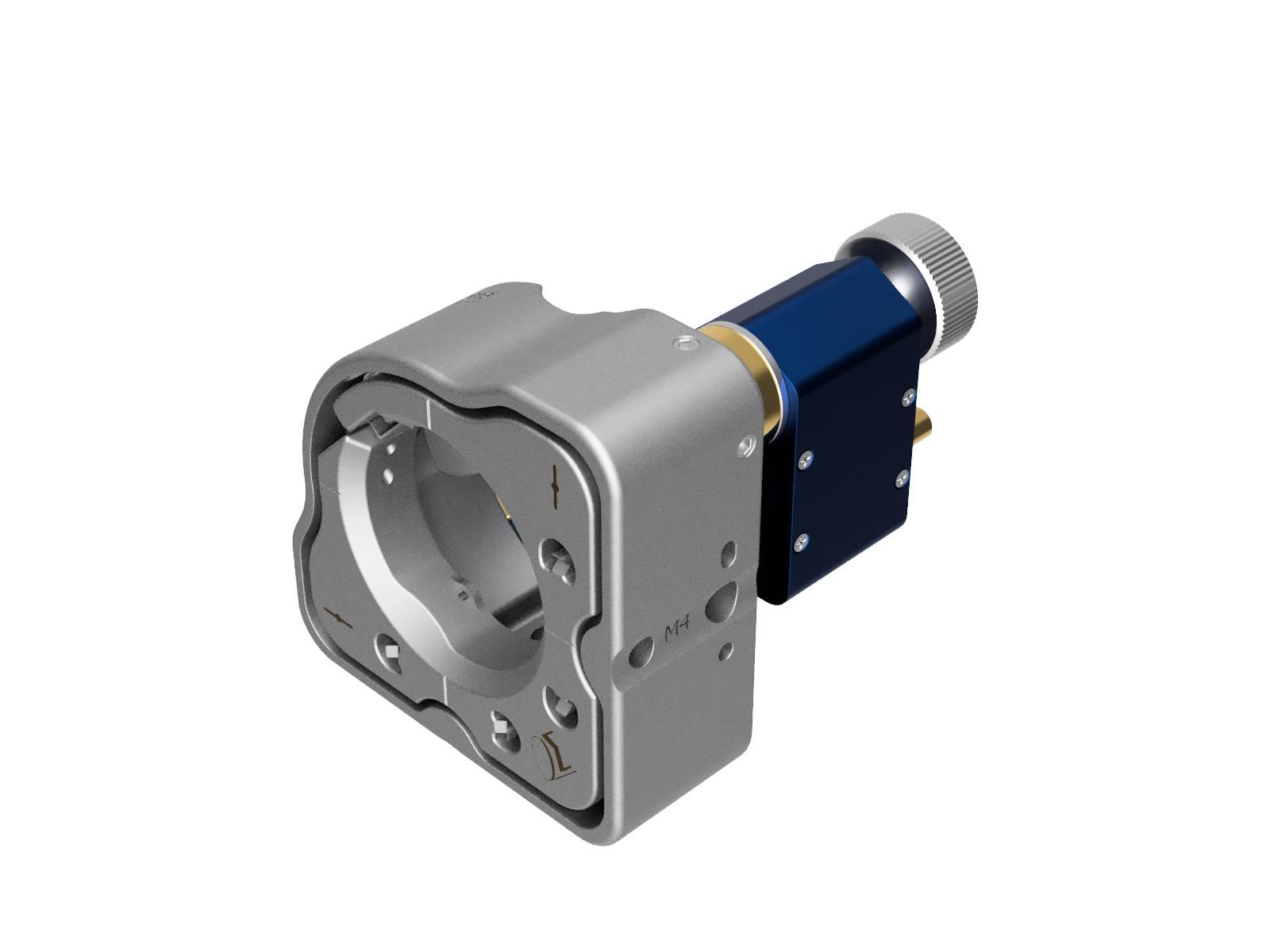 Mocowanie lustra 30 mm, stal nierdzewna, wysoka stabilność, piezomotor — zdjęcie produktu, nr katalogowy MHX-30A-PDM