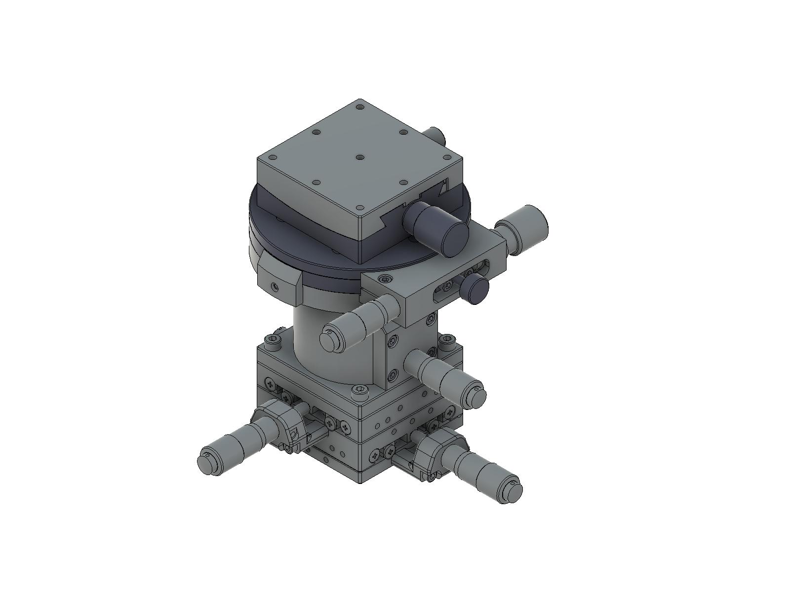 Stalowa platforma 5-osiowa 60mm Rozmiar Napęd centralny Gwinty metryczne (TSD-60DC)