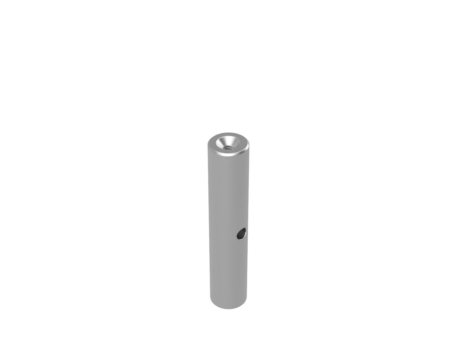 Słupek metryczny 12mm do wysokiej próżni, wysokość 60mm — zdjęcie produktu, nr katalogowy VRO-12-60