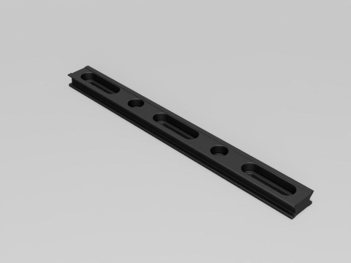 Kompaktowy szynowy profil aluminiowy długości 200mm (OBS-200G)