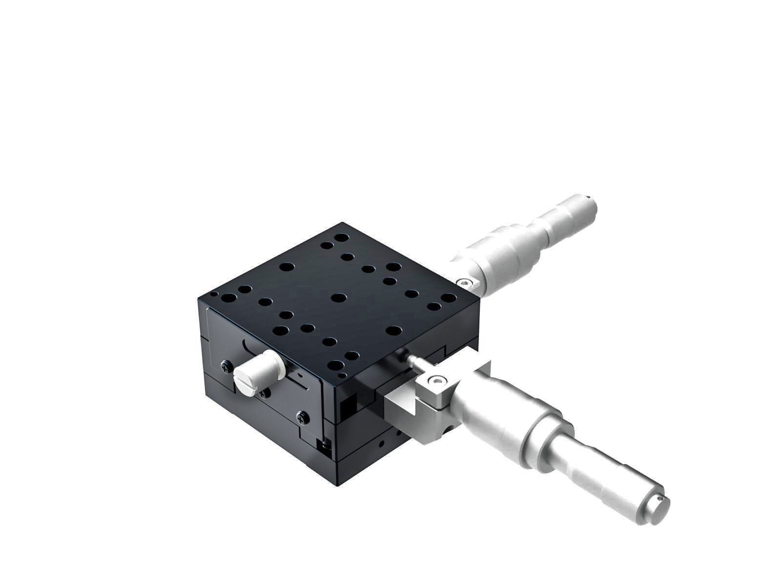 Łożysko krzyżowo-rolkowe 65X65mm, aluminiowe, stolik XY, centralny mikrometr różnicowy, +/-6.5mm, gwinty 1/4-20 (TAM-652CDMUU)