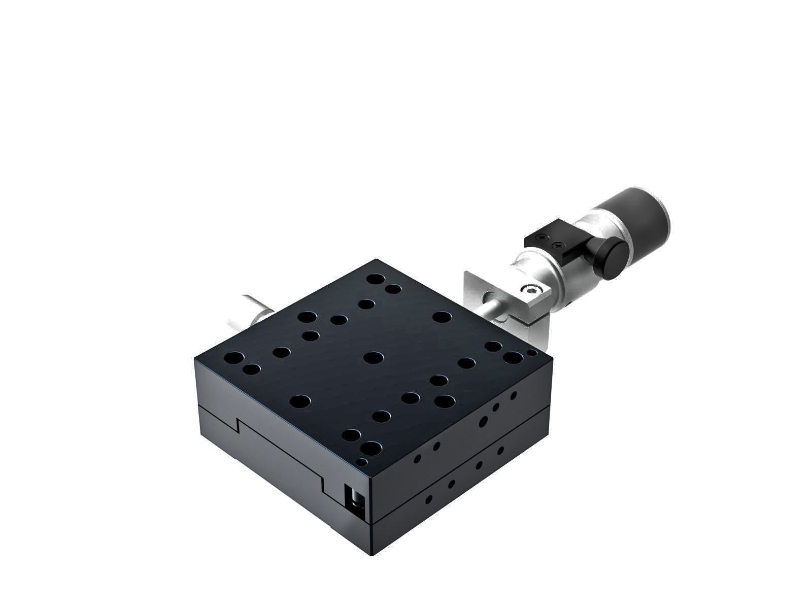 Łożysko krzyżowe 65X65mm, aluminiowe, stolik osi X, centralny mikrometr śrubowy submikronowy, +/-6.5mm, gwint 1/4-20 (TAM-651CWPUU)