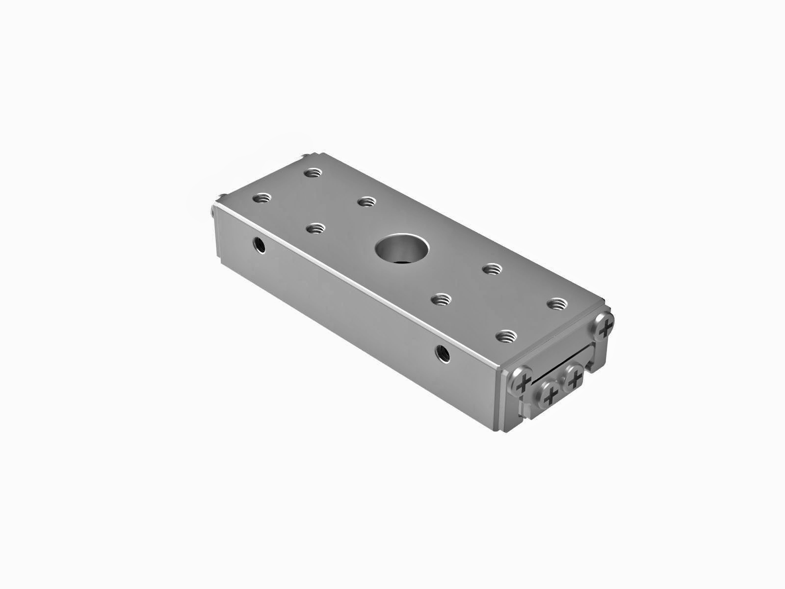Łożysko EXC 15X40mm, ze stali nierdzewnej, suwak w osi X, (swobodne przesuwanie), +/-12mm, gwinty M2 (IPWS-F1540)