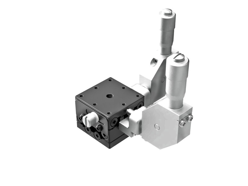 Łożysko EXC 25X25mm, stalowe, stolik XY, centralny mikrometr 90°, +/-3mm, gwinty M2 (TSD-252CDL)