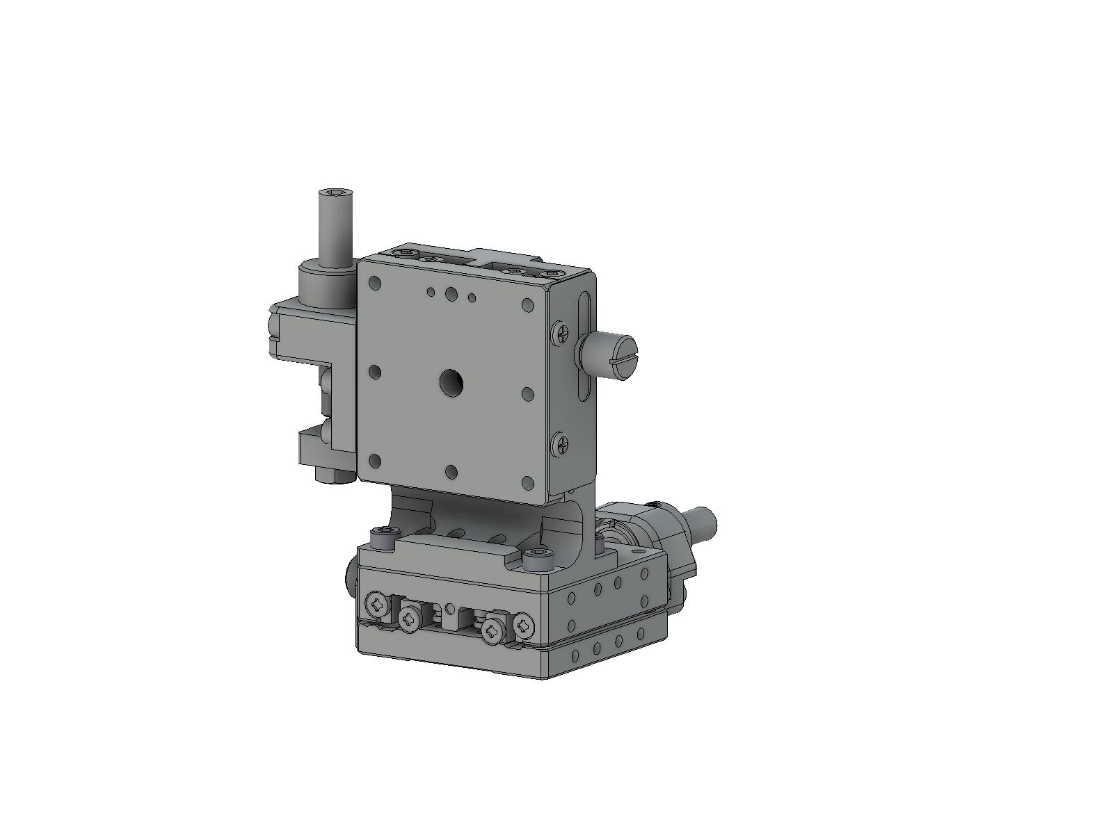 Łożysko EXC 40X40mm, stalowe, stolik osi XZ, (platforma pionowa) centralna śruba sześciokątna, +/-6.5mm, gwinty 6-32 (TSD-404CLFPUU)