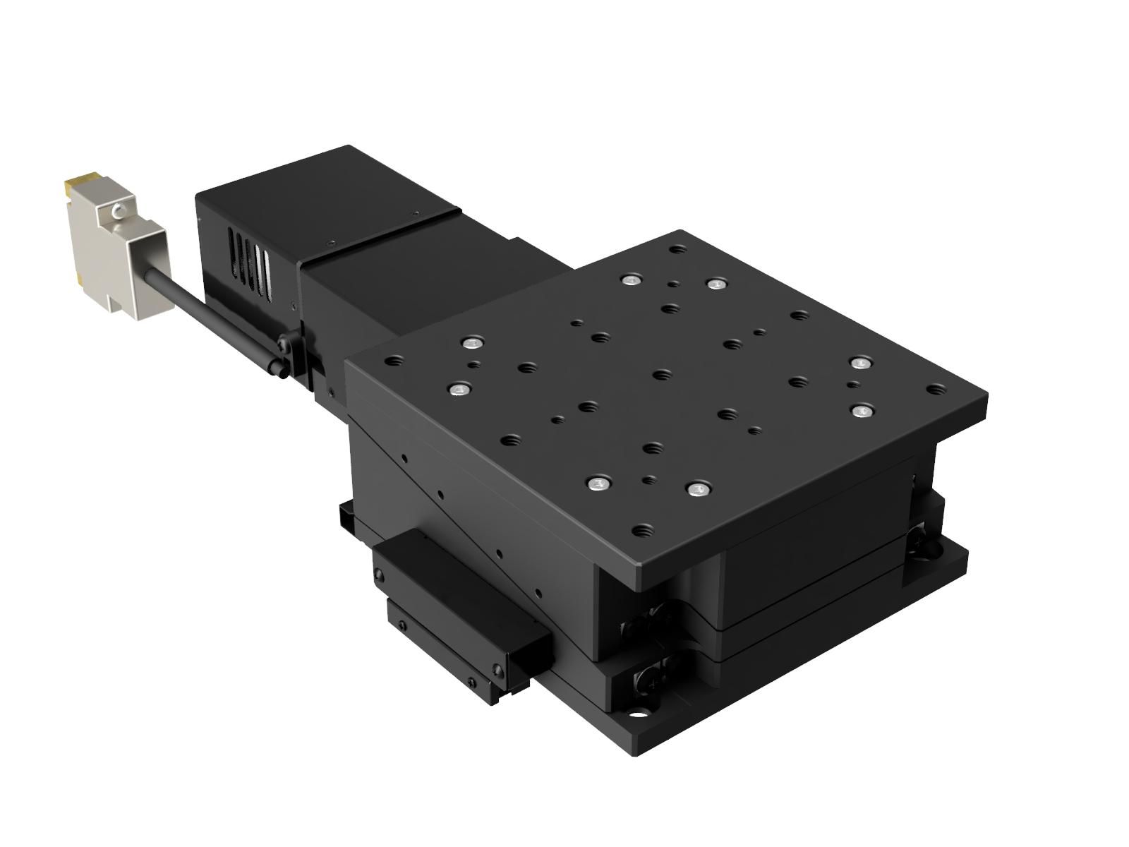 Platforma 120mm, niskoprofilowy zmotoryzowany stolik Z, pionowy skok, skok 5mm, gwinty M6 (OSMS120-5ZFW-M6)