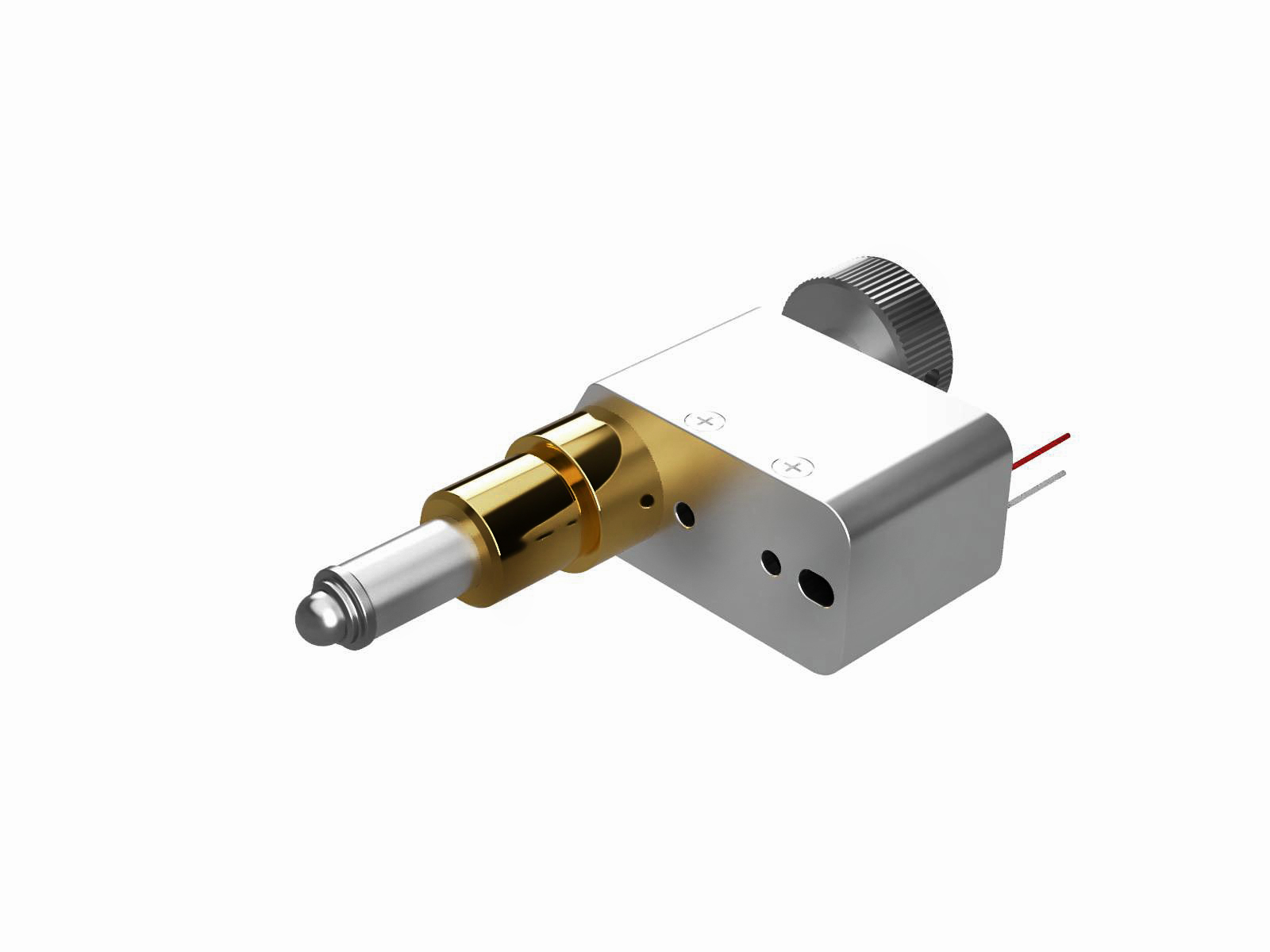 Siłownik piezomotoryczny o skoku 13mm, kompatybilny z próżnią, rozdzielczość 20nm, obciążenie 2.9kg, końcówka kulista (VPDM-13ACTR)