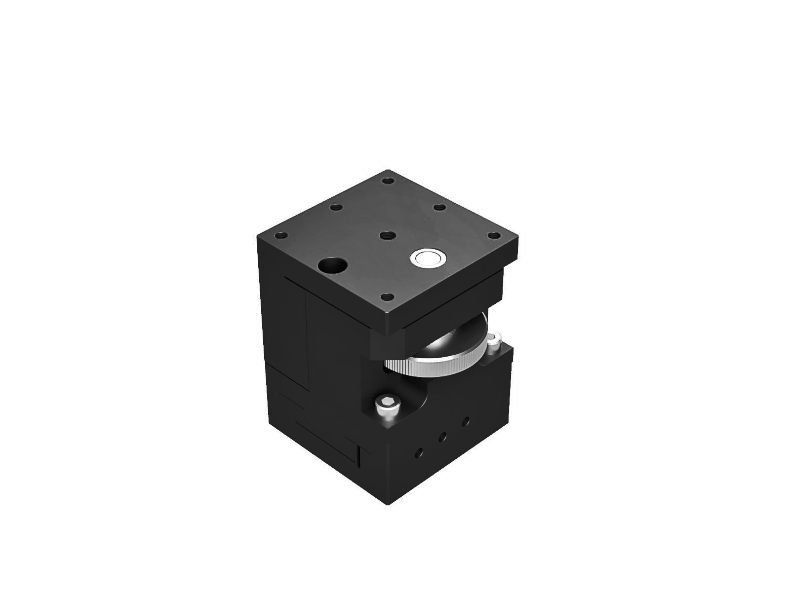 Łożysko w kształcie jaskółczego ogona 40X40mm, mosiężne, stolik osi XZ, śruba prowadząca na środku, +/-7mm, gwinty M3 — zdjęcie produktu, nr katalogowy TASB-404