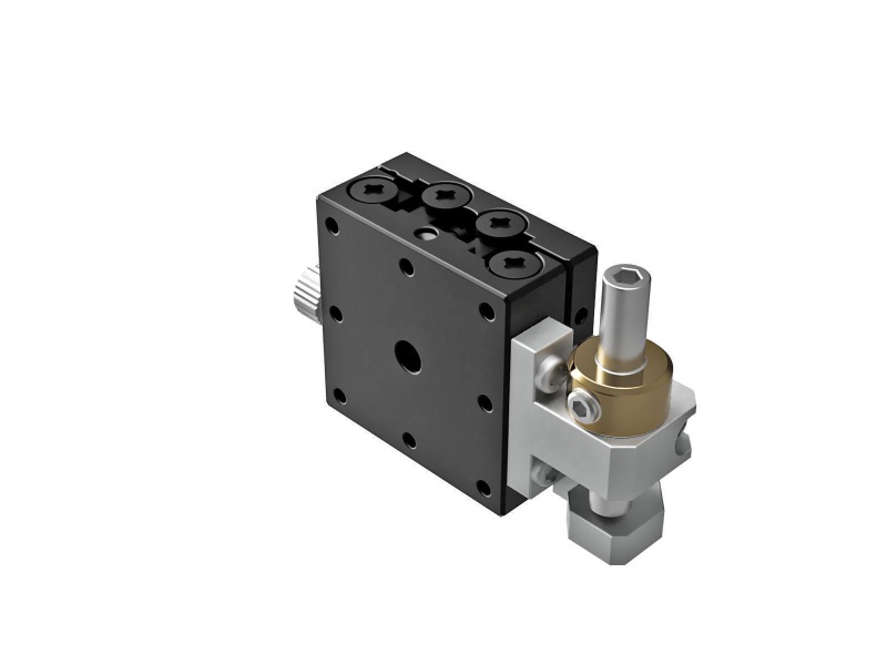 Łożysko EXC 25X25mm, stalowe, stolik Z-osi, (pionowa platforma/baza) boczna śruba sześciokątna, +/-3mm, gwint M2 (TSD-251SZFP)