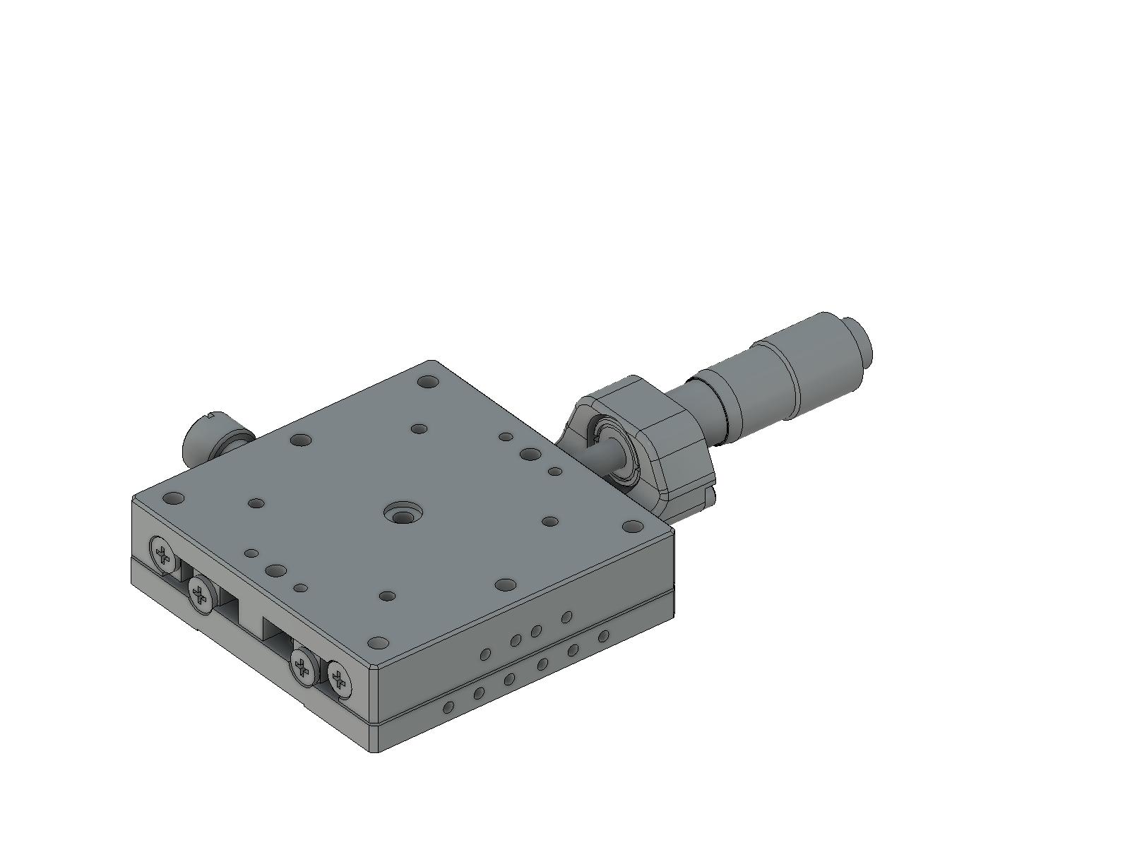 Łożysko EXC 60X60mm, ze stali nierdzewnej, stolik osi X, mikrometr centralny, +/-6.5mm, gwinty M4 (TSDH-601C-B)