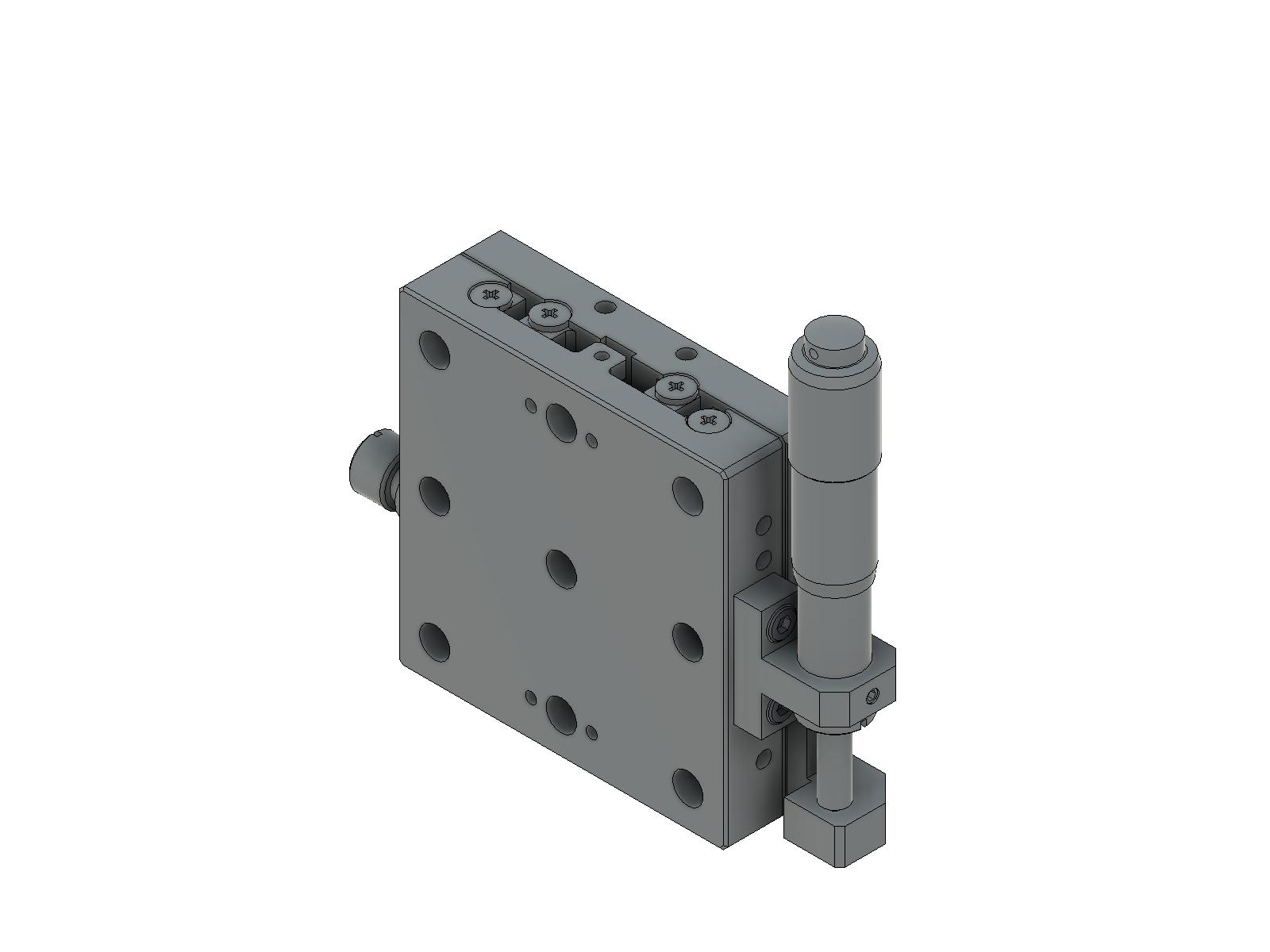 Łożysko EXC 65X65mm, stalowe, stolik osi Z, (platforma pionowa/baza) boczny mikrometr, +/-12.5mm, gwinty M6 (TSD-651SZ25-M6)