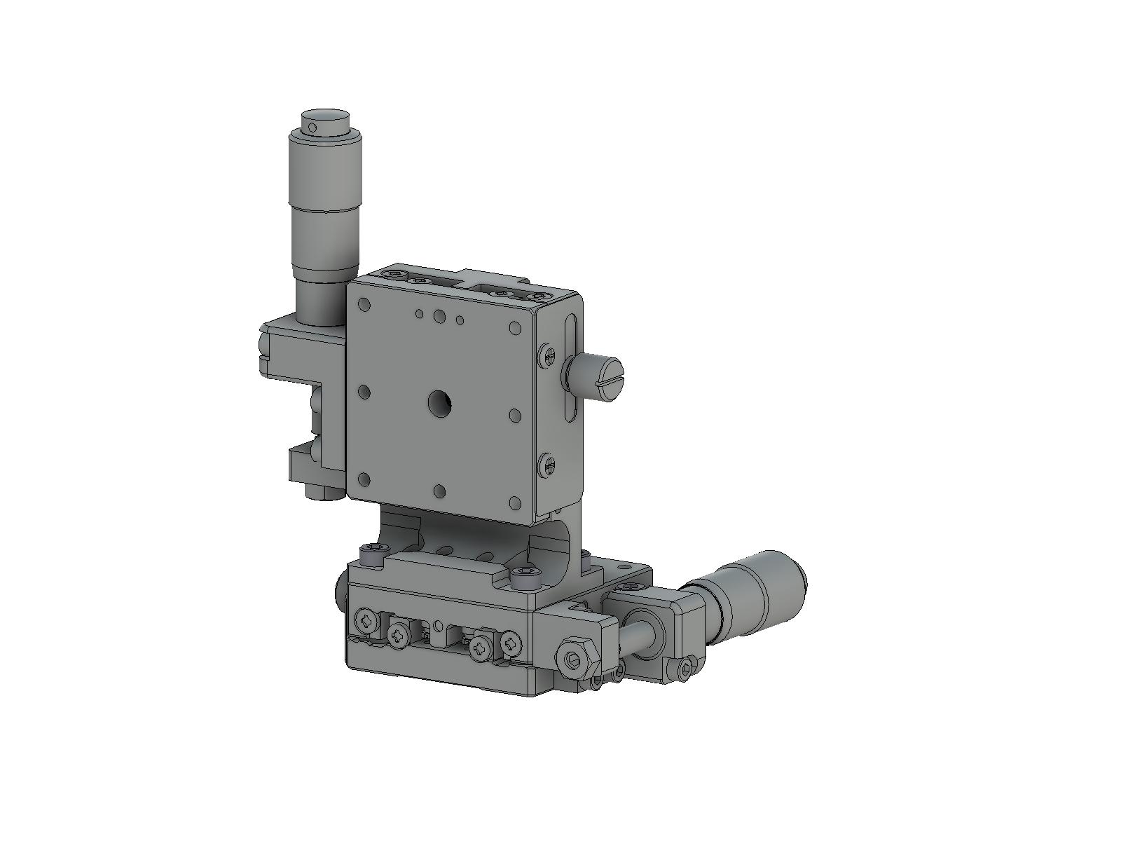 Łożysko EXC 40X40mm, stalowe, stolik osi XZ, (platforma pionowa) boczny mikrometr, +/-6.5mm, gwinty 6-32 (TSD-404SLUU)