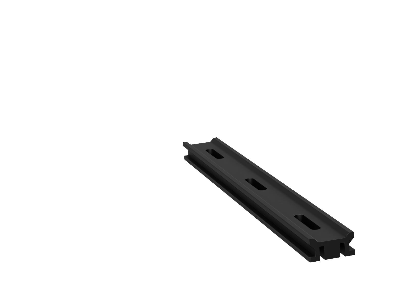 500mm-długa szyna optyczna z milimetrową skalą, szerokość 50mm, długość slotu 1/4-20 x 1in. (OBT-500SUU-LMS)