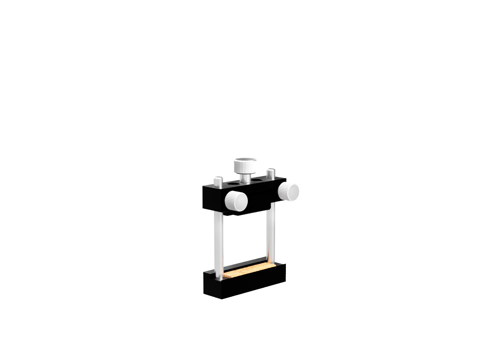 Regulowany cylindryczny uchwyt soczewki dla maksymalnego rozmiaru 30x25mm z gwintem M4 (CHA-25-EE)