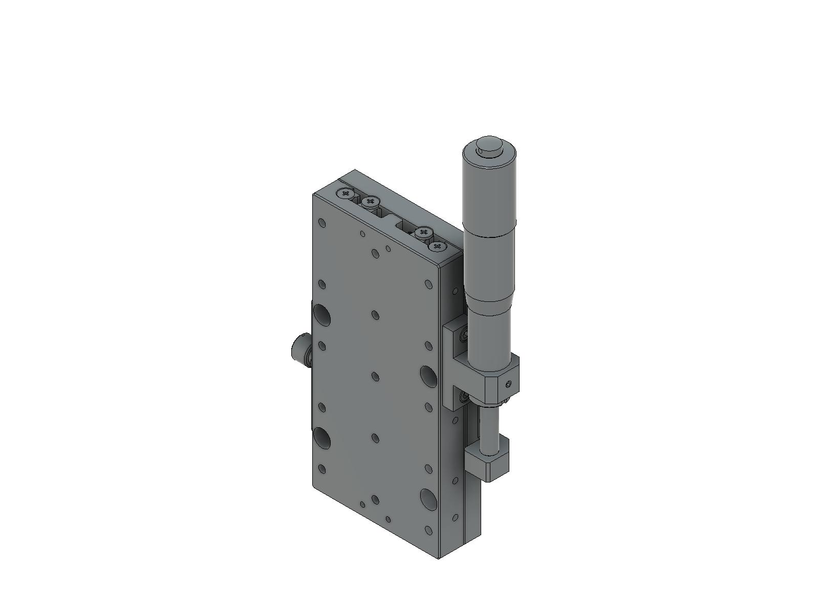 Łożysko EXC 60X60mm, stalowe, stolik osi Z, (platforma pionowa/baza) boczny mikrometr, +/-20mm, gwinty M4 (TSD-60121SZ)