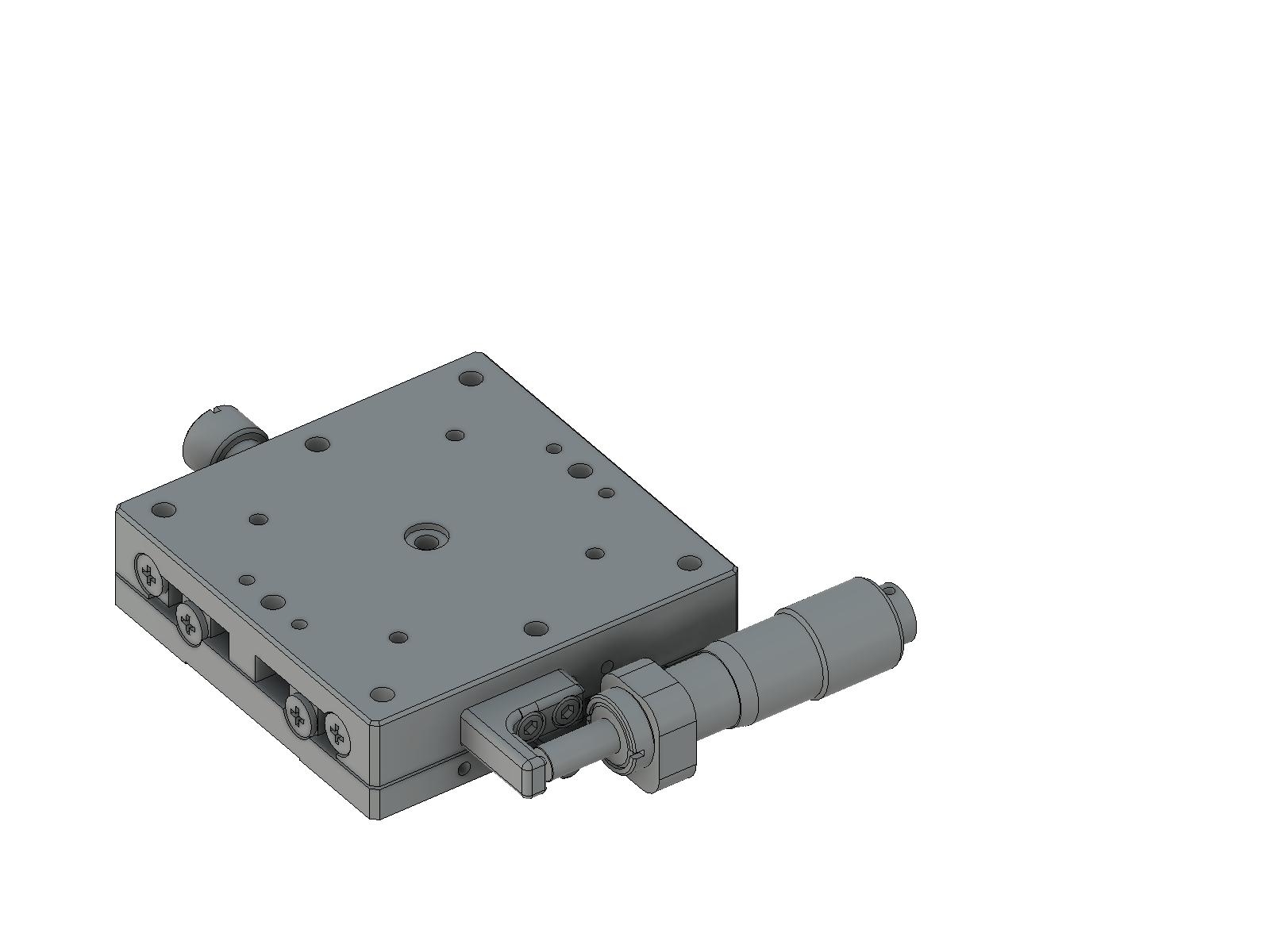 Łożysko EXC 60X60mm, ze stali nierdzewnej, stolik osi X, mikrometr boczny, +/-6.5mm, gwinty M4 (TSDH-601S-B)