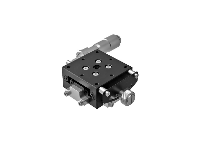 Goniometr 40X40mm, łożyska EXC, 1-osiowy, +/-11 stopni, wysokość osi 20mm, praworęczny, mikrometr, gwint M3 (GOHT-40A20BMSR)