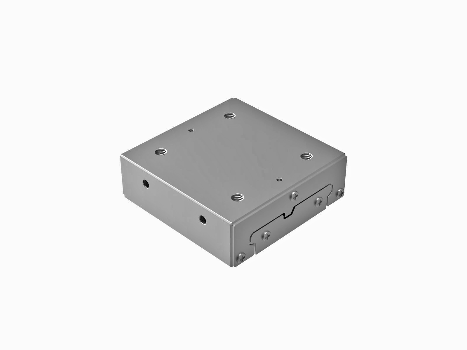 Łożysko EXC 60X60mm, potrójna rząd, ze stali nierdzewnej, suwak w osi X, (swobodne przesuwanie), +/-13mm, gwinty M5 (IPWS-F6060)