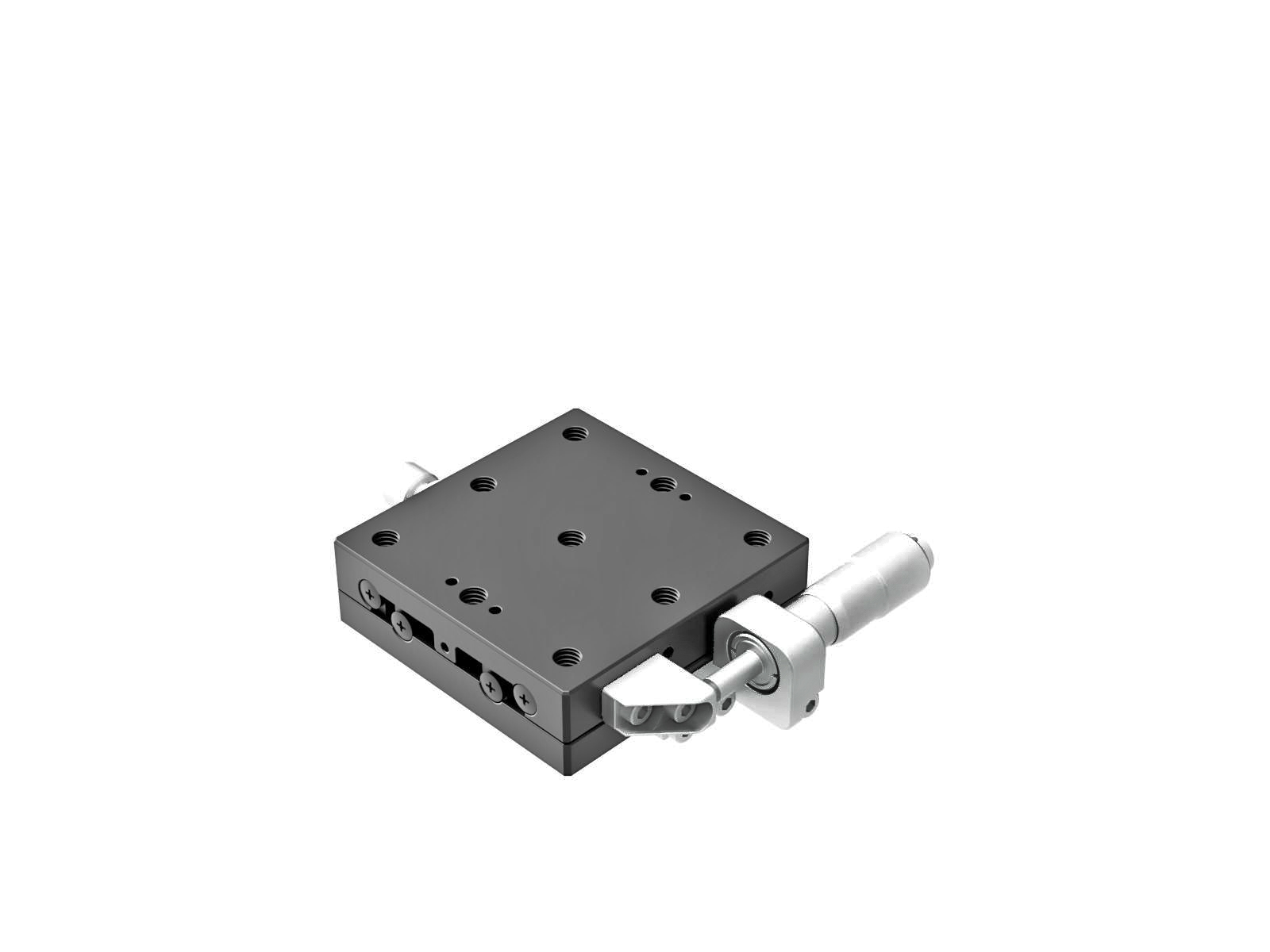 Łożysko EXC 65X65mm, stalowe, stolik osi X, mikrometr boczny, +/-6.5mm, gwinty 1/4-20 — zdjęcie produktu, nr katalogowy TSD-651SUU