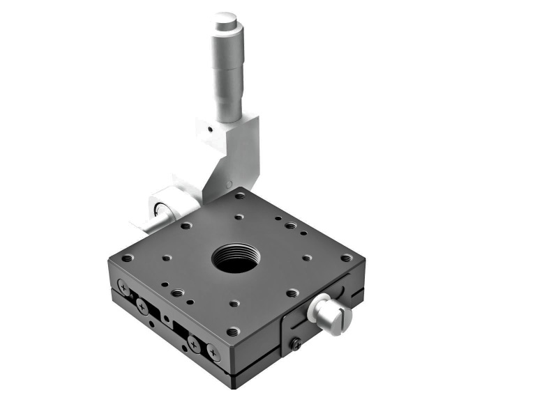 Łożysko EXC 60X60mm, stalowe, stolik osi X, mikrometr boczny 90°, +/-6.5mm, gwinty M4, prawoskrętny (TSD-601SRDL)
