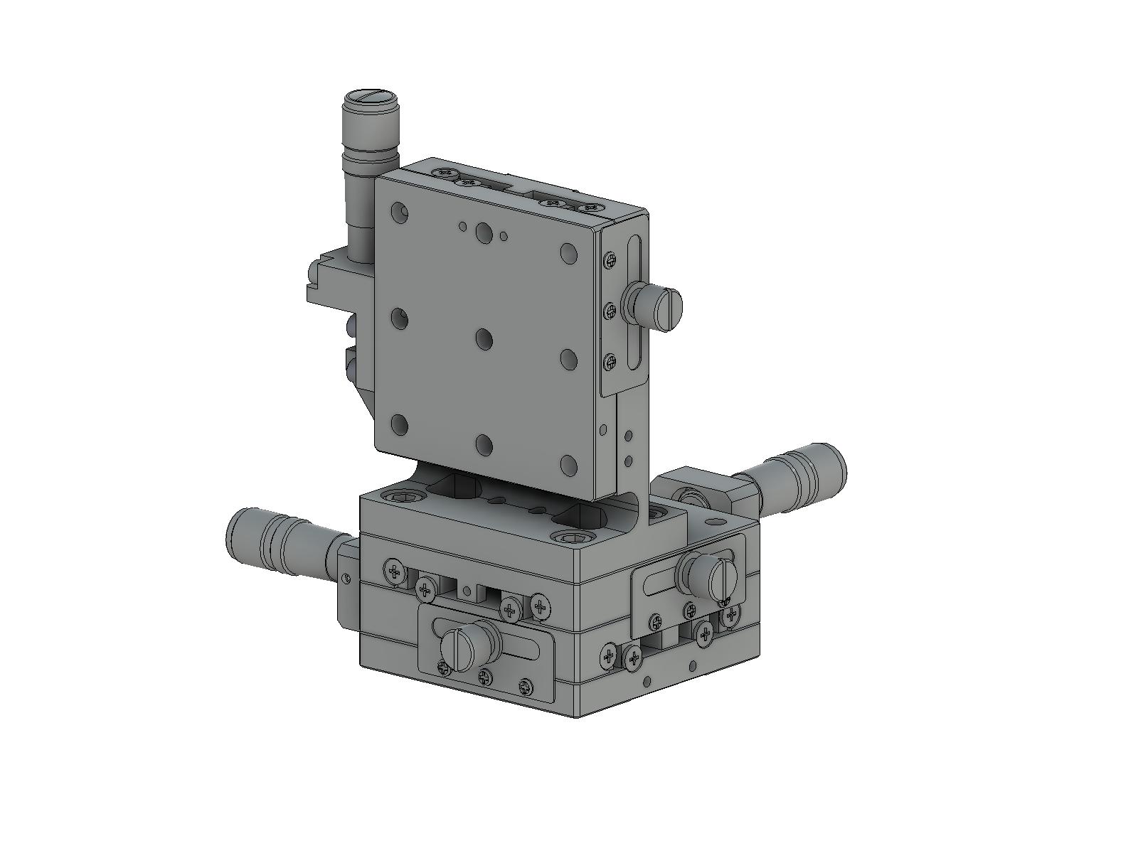 Łożysko EXC 65X65mm, kompatybilne z próżnią, ze stali nierdzewnej, (pionowa platforma) stolik o osi XYZ, mikrometr centralny, +/-6.5mm, gwinty M6 (TSDS-655CL-M6)