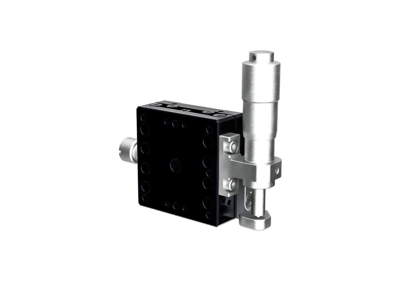 40X40mm łożysko kulkowe, aluminiowy, stolik Z (platforma/baza pionowa) z mikrometrem bocznym, +/-6.5mm, gwinty M3 (TADC-401SZ)
