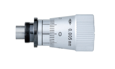 Głowica mikrometryczna 6mm, płaski węglikowy czubek, średnica trzpienia 9.5mm, pokrętło 16mm (SFN-02)