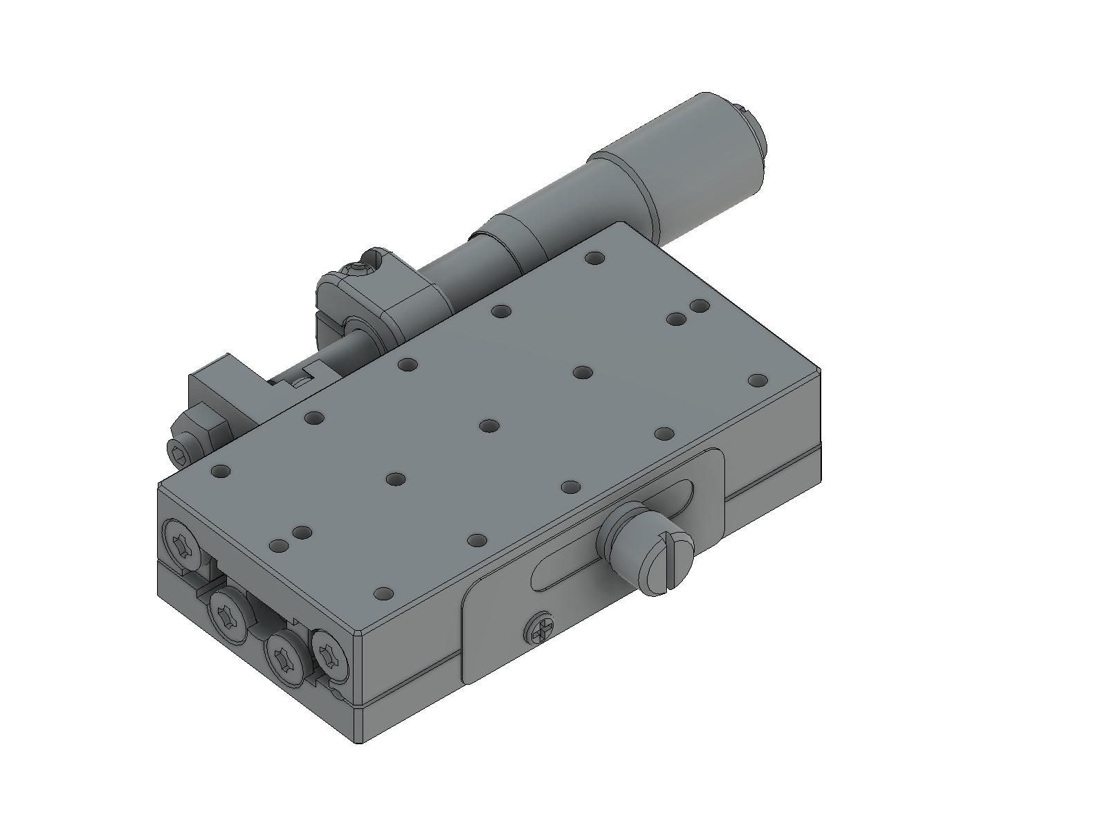 Łożysko EXC 25X50mm, stal, stolik osi X, boczny mikrometr, +/-6.5mm, gwinty M4, prawoskrętne (TSD-25501SR)