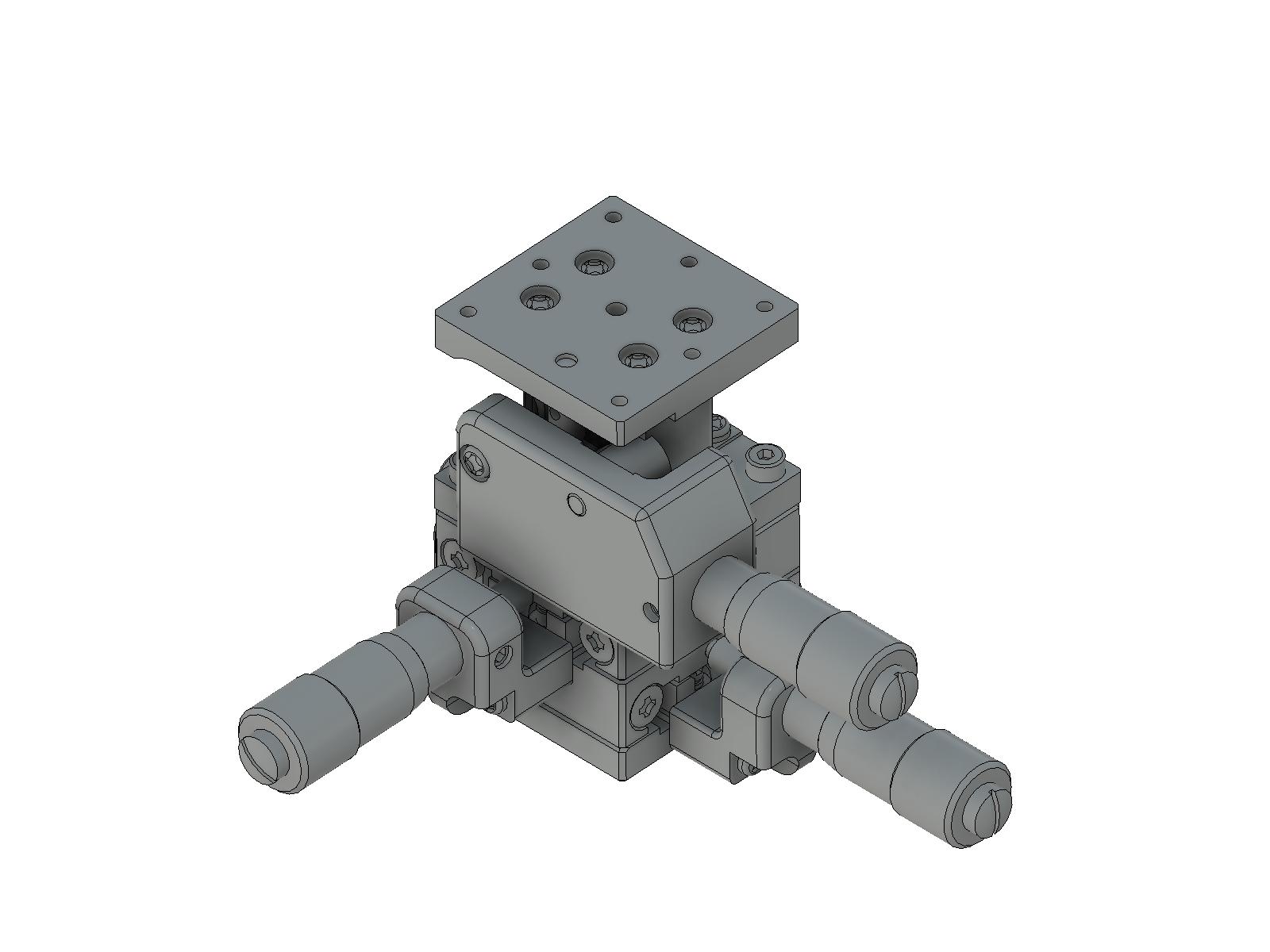 Łożysko EXC 25X25mm, stalowe, stolik XYZ, mikrometr centralny, +/-3mm, gwinty M2 (TSD-255C)
