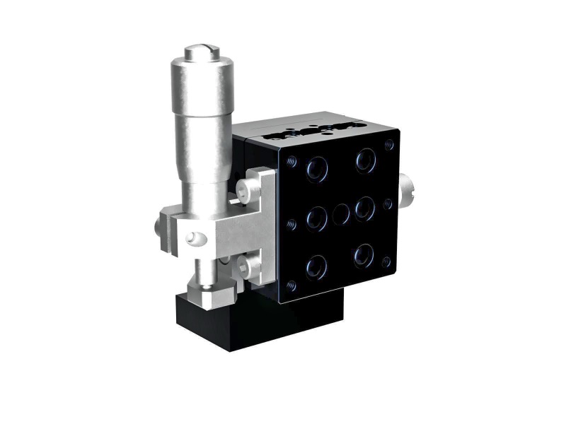 Łożysko kulkowe 25X25mm, aluminiowe, stolik Z, (pionowa platforma/podstawa pozioma) mikrometr centralny, +/-3mm, gwinty M2 (TADC-253L)