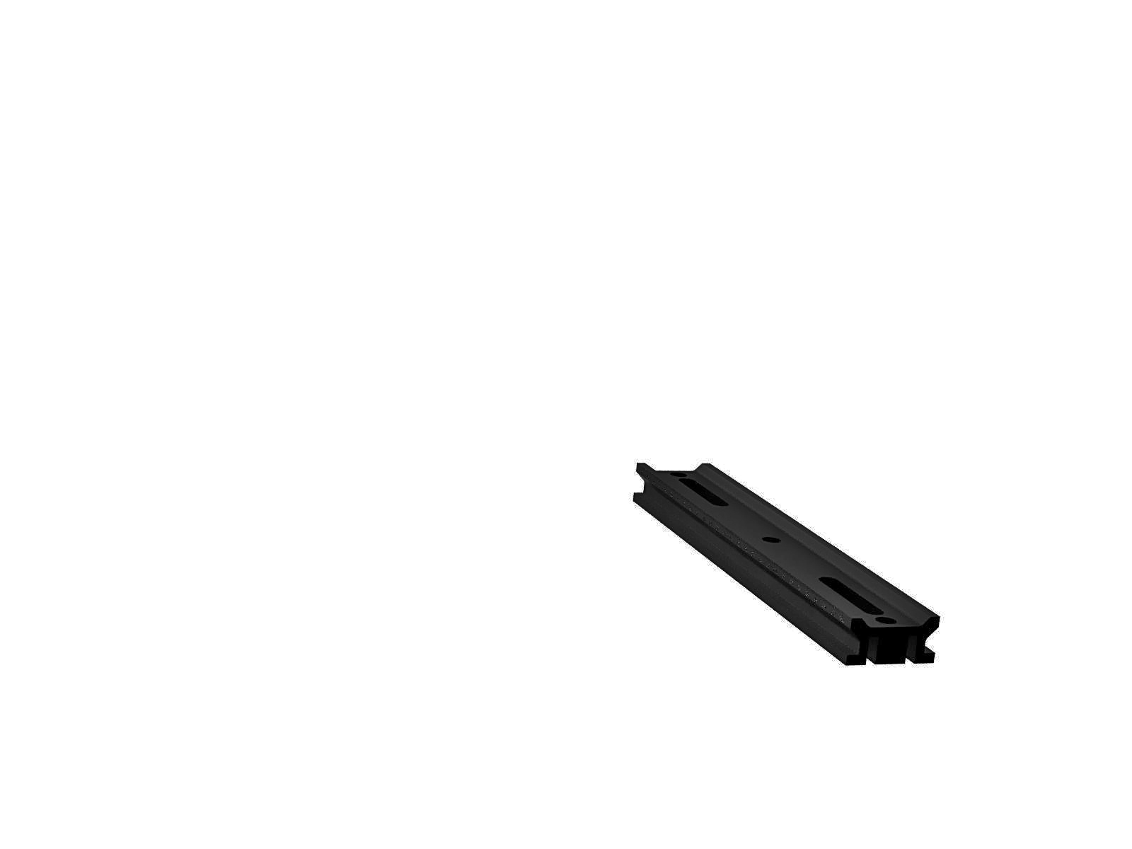 300mm-długa szyna optyczna z milimetrową skalą, szerokość 50mm, długość slotu M6 x 25mm (OBT-300SH-LMS)
