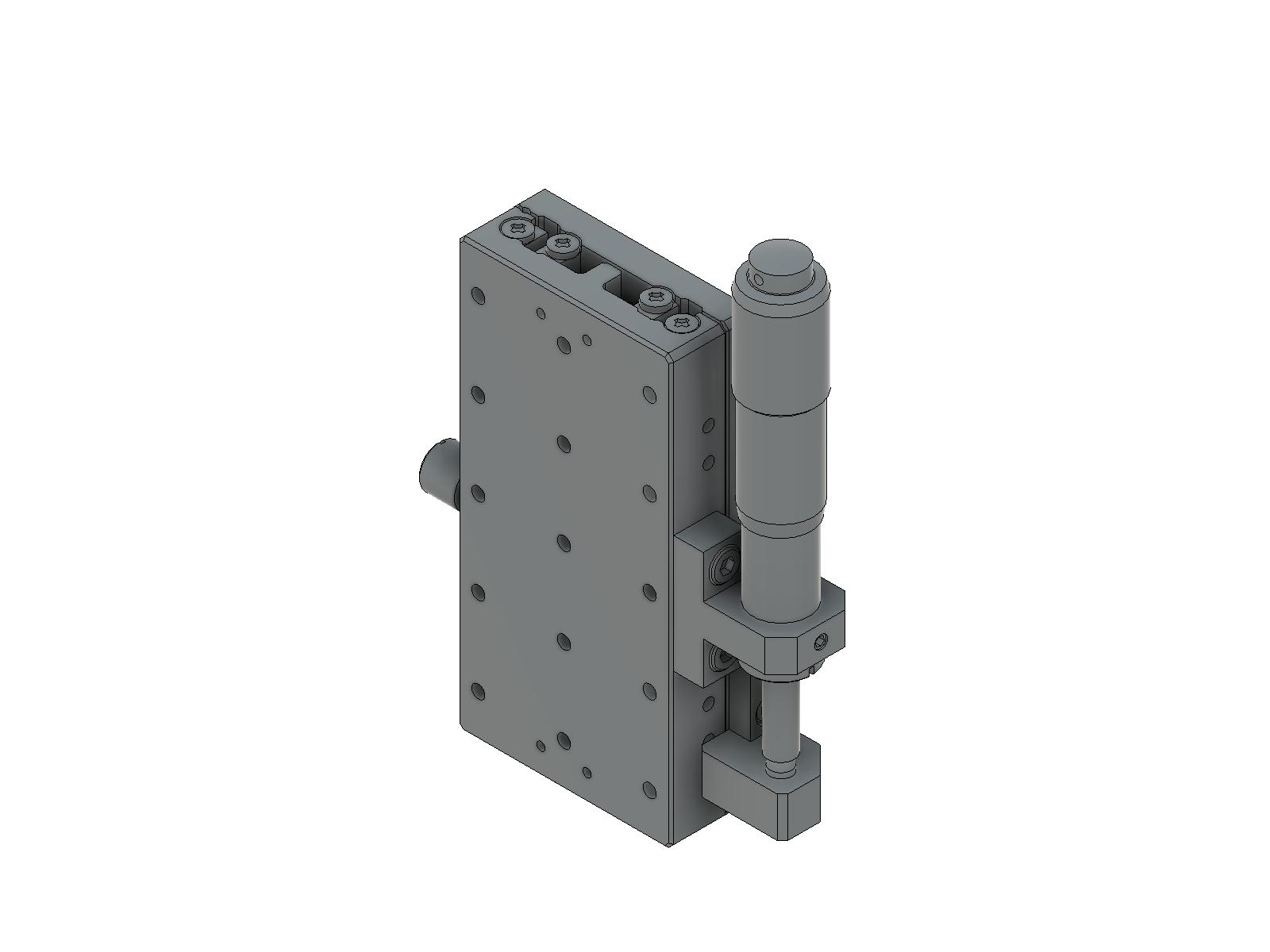 Łożysko EXC 40X40mm, stalowe, stolik osi Z, (platforma pionowa/baza) boczny mikrometr, +/-12.5mm, gwinty M3 (TSD-40801SZ)