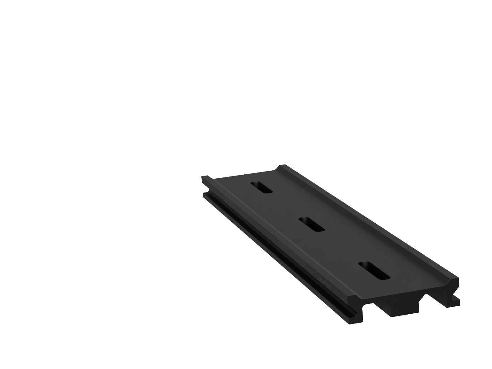 500mm-długa szyna optyczna z milimetrową skalą, szerokość 100mm, długość slotu 1/4-20 x 1in. (OBT-500LUU-LMS)