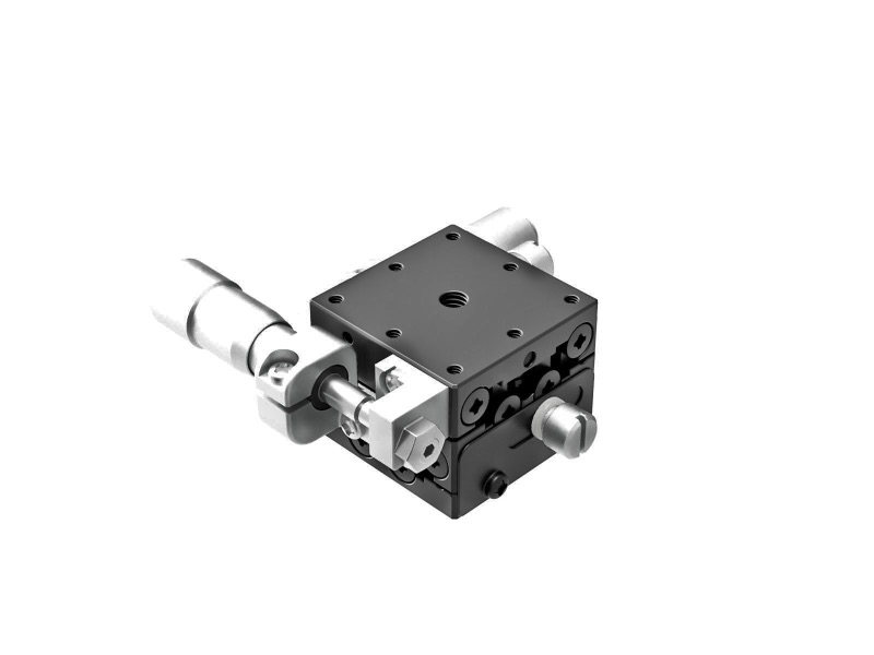Łożysko EXC 25X25mm, stalowe, stolik XY, boczny mikrometr, +/-3mm, gwinty M2, prawoskrętny (TSD-252SR)