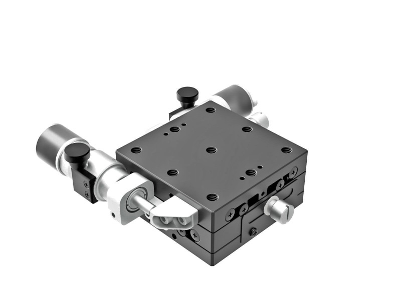 Łożysko EXC 65X65mm, stalowe, stolik XY, boczny mikrometr śrubowy sub-mikronowy, +/-6.5mm, gwinty M6, prawoskrętny (TSD-652SRWP-M6)