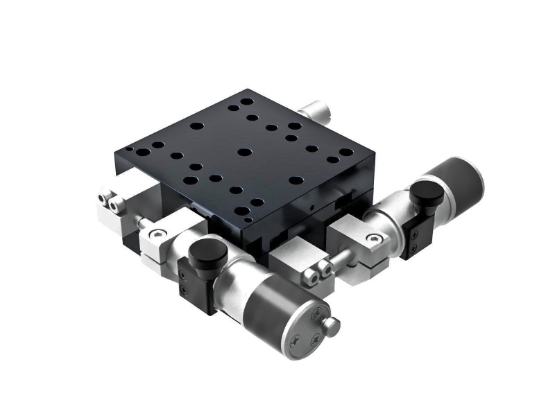 Łożysko krzyżowo-rolkowe 65X65mm, aluminiowe, stolik XY, boczny mikrometr śrubowy submikronowy, +/-6.5mm, gwinty M6 (TAM-652SWP-M6)