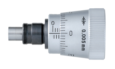 Głowica mikrometryczna 6mm, płaski węglikowy czubek, średnica trzpienia 9.5mm, pokrętło 22mm (SFN-01)