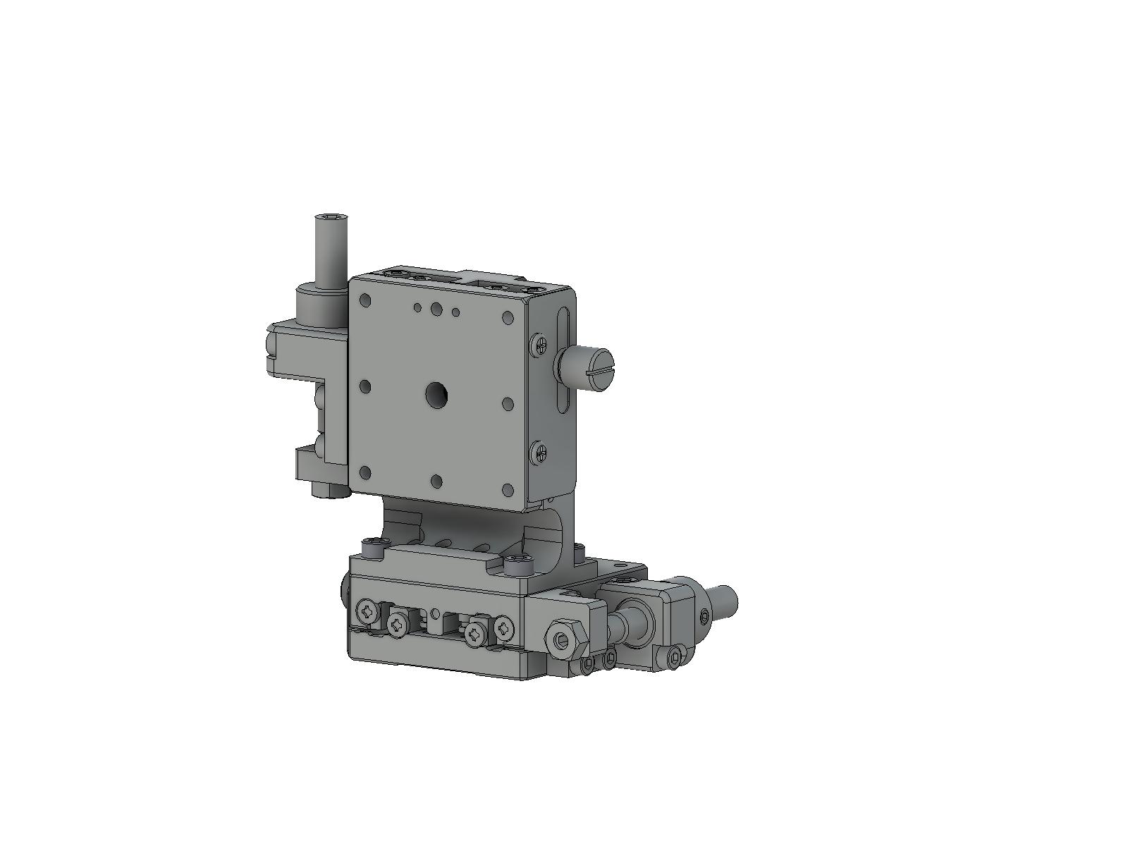 Łożysko EXC 40X40mm, stalowe, stolik osi XZ, (platforma pionowa) boczna śruba sześciokątna, +/-6.5mm, gwinty 6-32 (TSD-404SLFPUU)