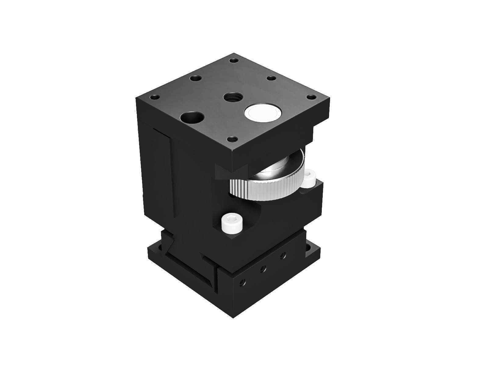 Łożysko w kształcie jaskółczego ogona 25X25mm, mosiężne, stolik osi XZ, śruba prowadząca na środku, +/-3mm, gwinty M2 (TASB-254)