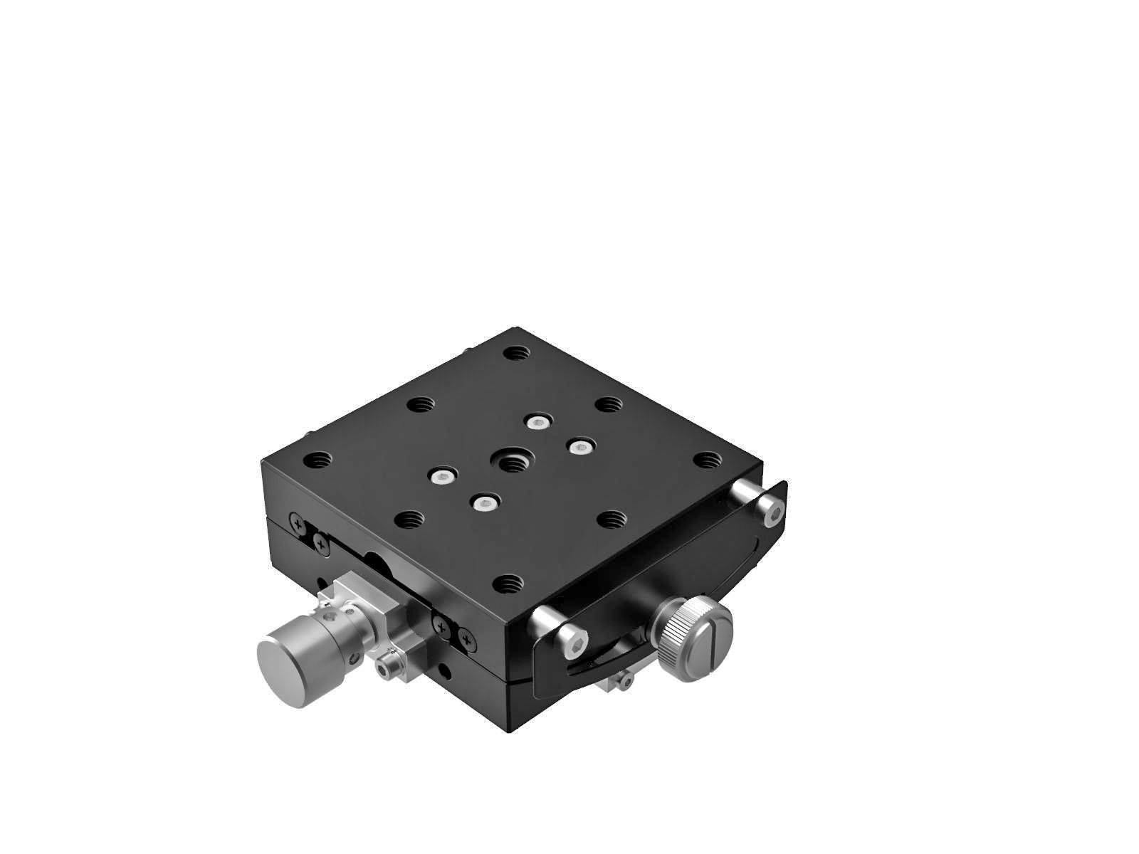 Goniometr 65X65mm, łożyska EXC, 1-osiowy, +/-20 stopni, 50mm wysokość osi, przekładnia ślimakowa, 1/4-20 gwint (GOHT-65A50BUU)