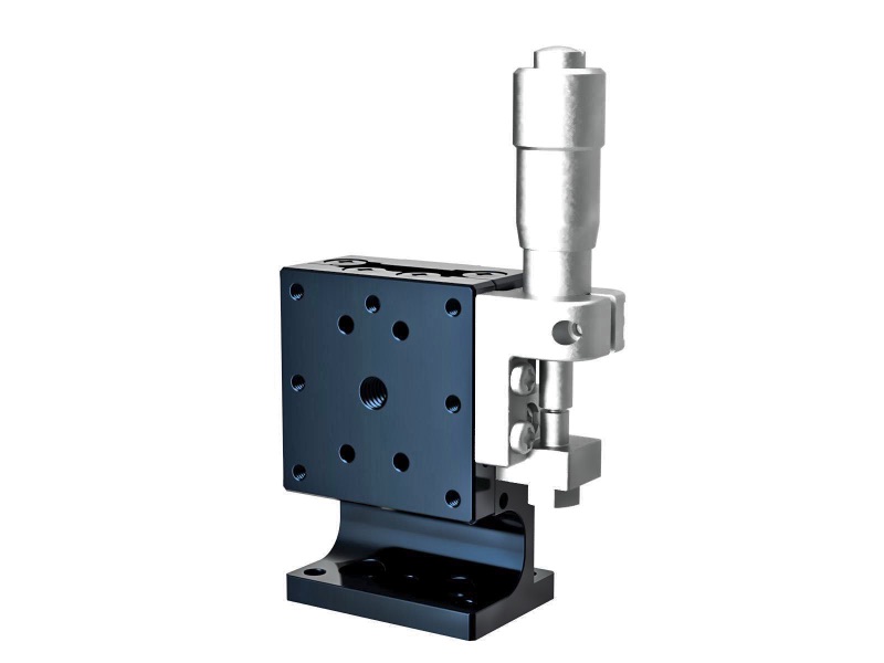 Łożysko EXC 25X25mm, stalowe, stolik Z-osi, (pionowa platforma/horyzontalna podstawa) mikrometr boczny, +/-3mm, gwinty M2, prawoskrętny (TSD-253RL)