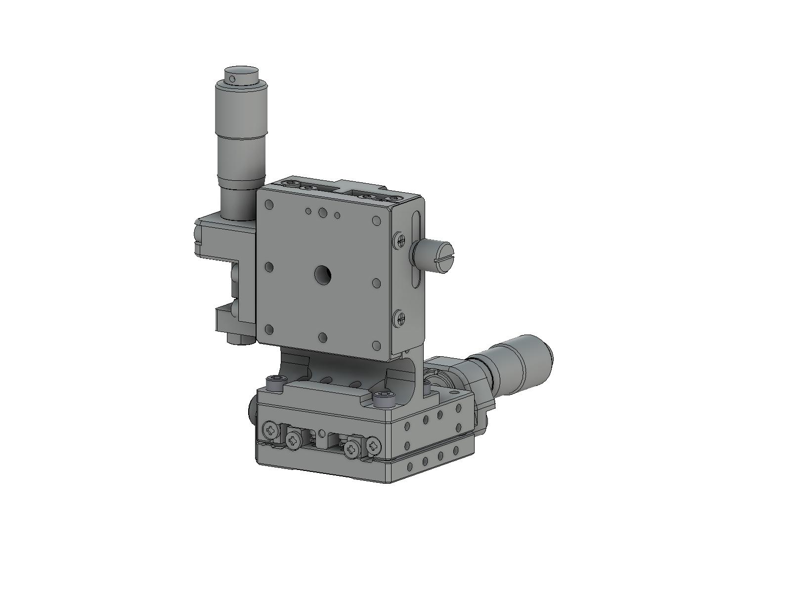 Łożysko EXC 40X40mm, stalowe, stolik osi XZ, (platforma pionowa) centralny mikrometr, +/-6.5mm, gwinty M3 — zdjęcie produktu, nr katalogowy TSD-404CL