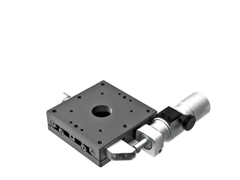 Łożysko EXC 60X60mm, stalowe, stolik osi X, mikrometr boczny śrubowy submikronowy, +/-6.5mm, gwinty M4 (TSD-601SWP)