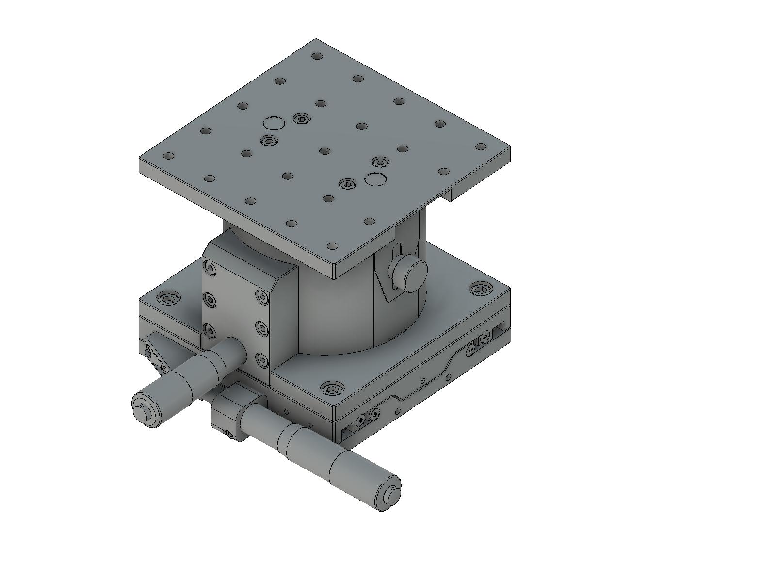 Łożysko EXC 120X120mm, stalowe, stolik osi XZ, mikrometr boczny, +/-20/10mm, gwinty M6 (TSD-1204S-M6)